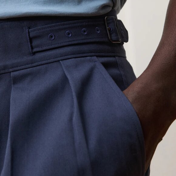 Todd Snyder Lightweight Italian Cotton Gurkha Trouser in Sand Stone - Size 35 - Picture 4 of 11